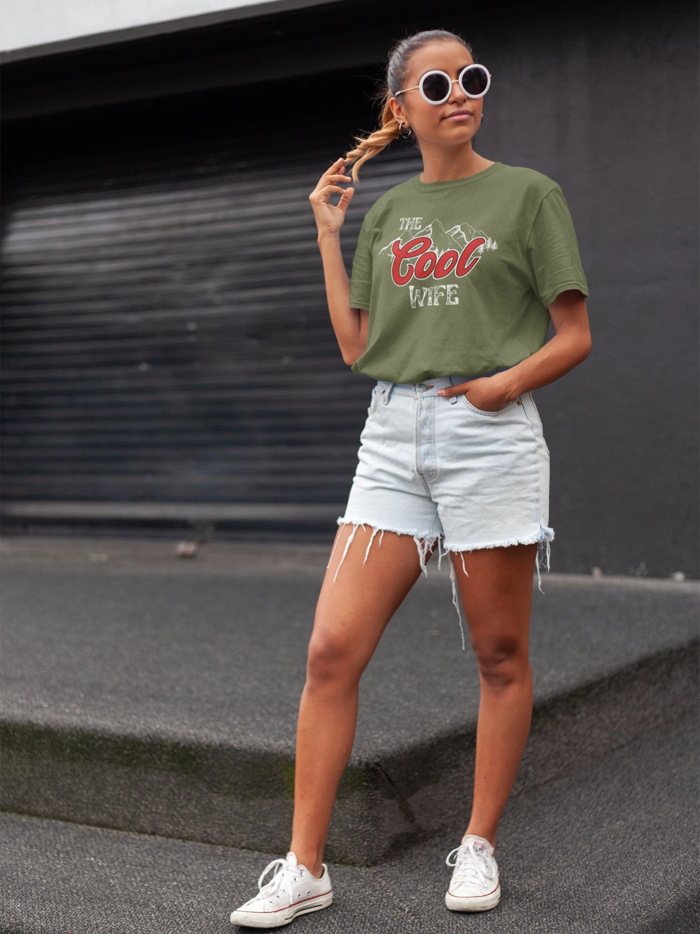 The Cool Wife T-Shirt | Retro Vintage Wifey Tshirt | Bridal Shower Gift For Bride | Future Mrs Newly Wed Shirt | Western Wife Tee