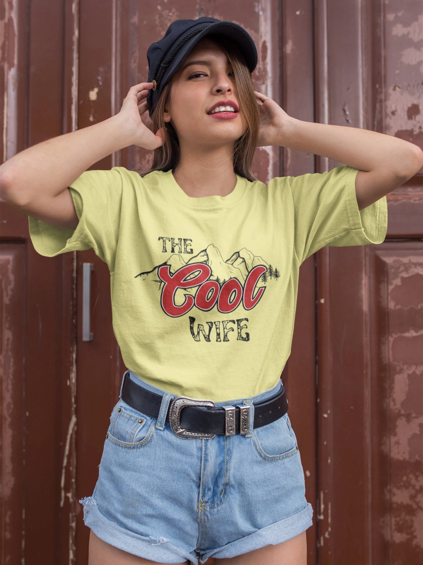 The Cool Wife T-Shirt | Retro Vintage Wifey Tshirt | Bridal Shower Gift For Bride | Future Mrs Newly Wed Shirt | Western Wife Tee