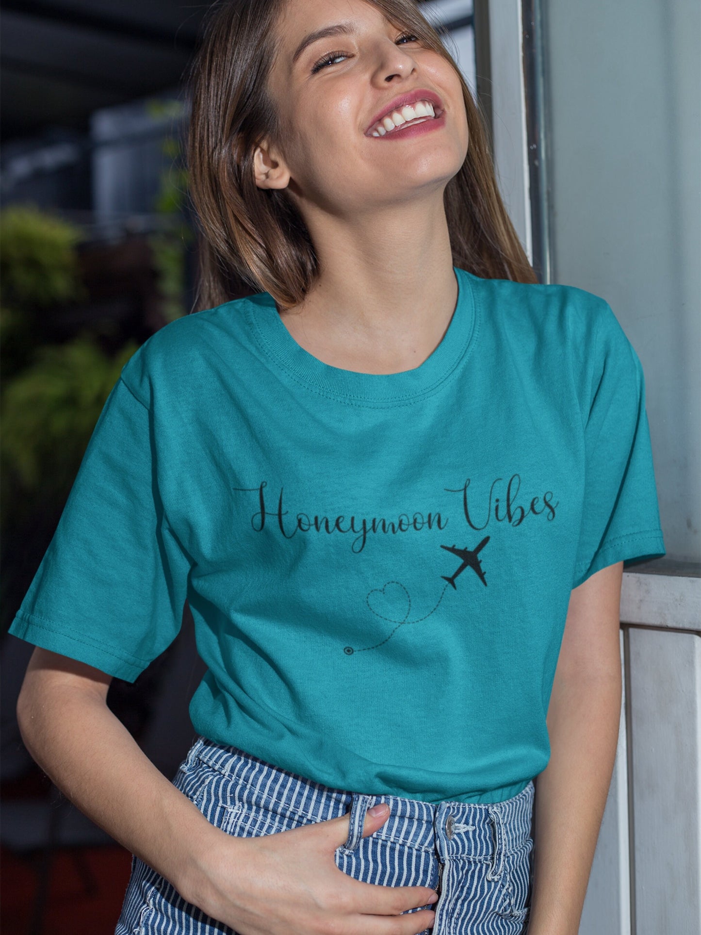 Honeymoon Vibes New Wife Shirt ✈️💖 | Gift For Bride Mrs Shirt | Honeymoon Vacation Shirt | Newlywed T-Shirt for Vacationers | Just Married Shirt