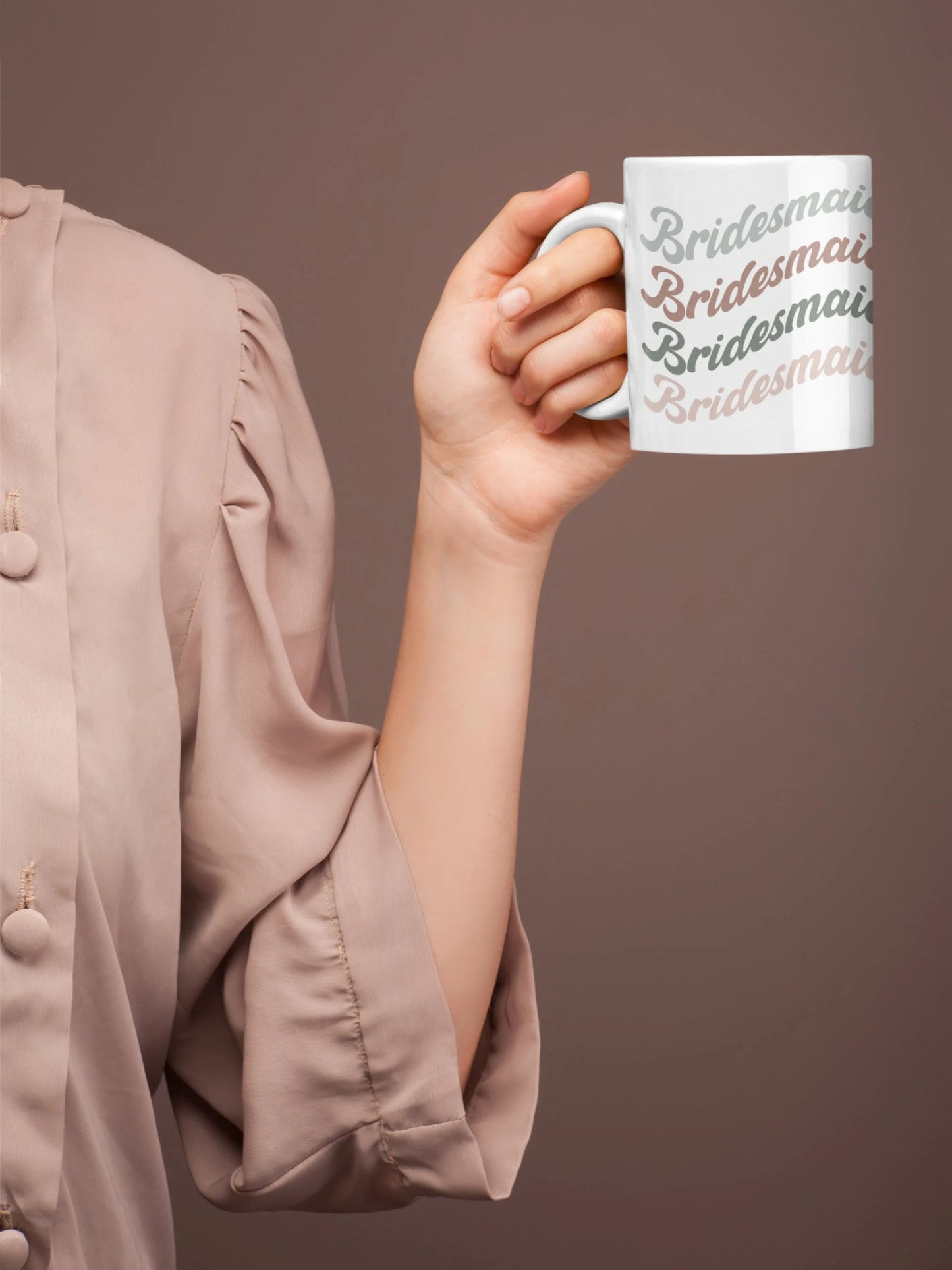 Bridesmaid Coffee Mug Vintage Retro Cute Bridesmaid Gifts | Wedding Party Gifts | Bridesmaid Proposal Mug | Bridal Party Wedding Favor