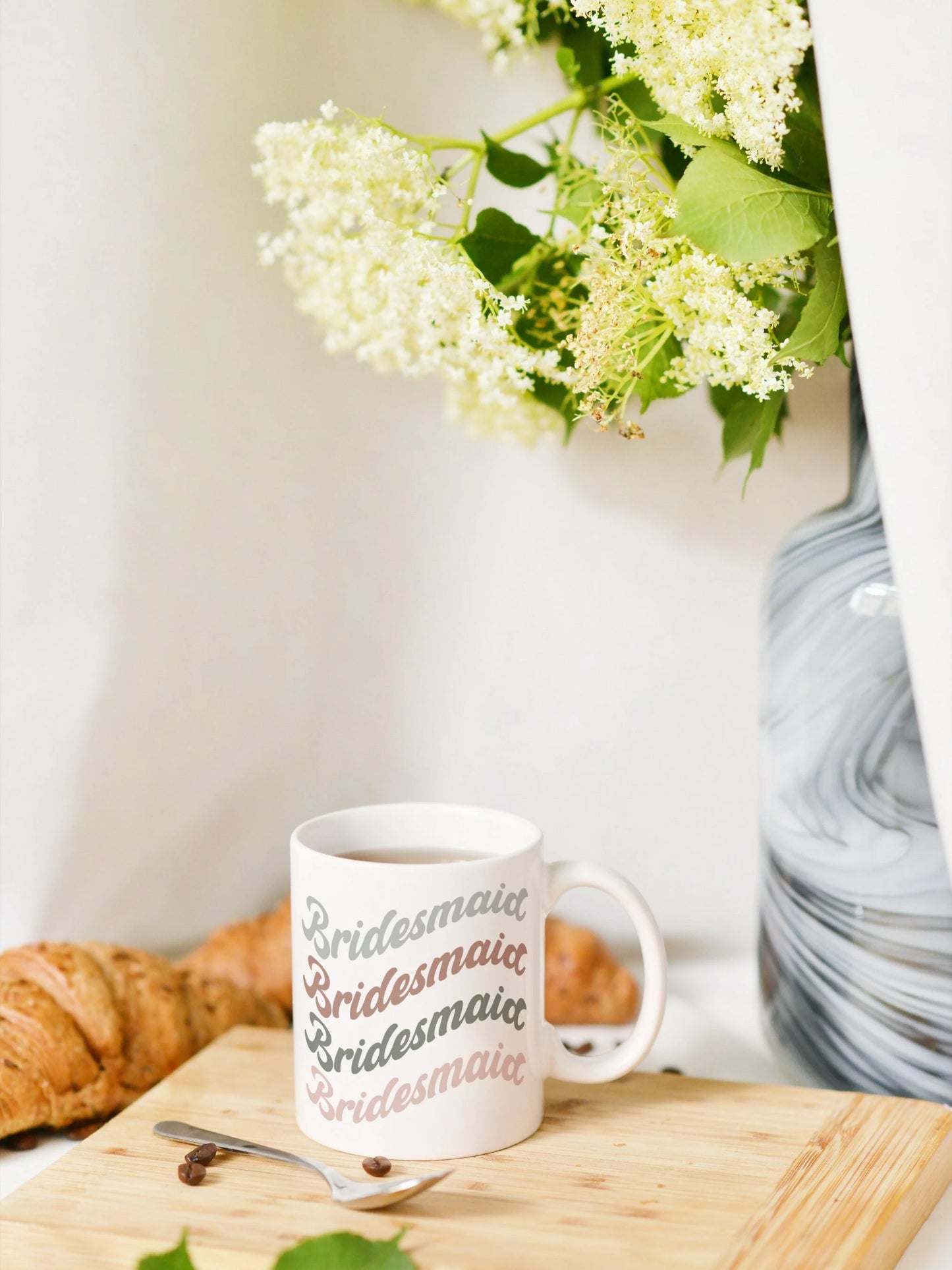Bridesmaid Coffee Mug Vintage Retro Cute Bridesmaid Gifts | Wedding Party Gifts | Bridesmaid Proposal Mug | Bridal Party Wedding Favor