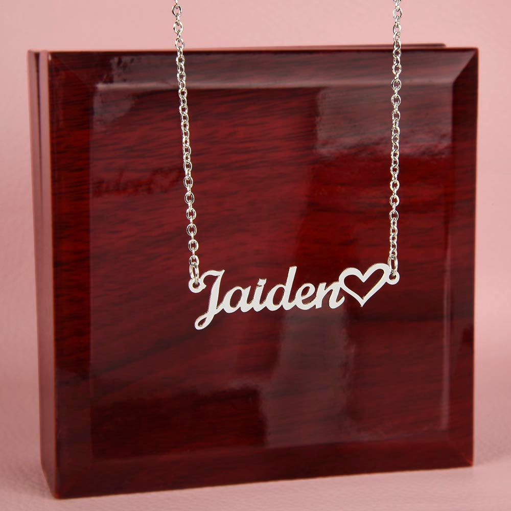 Personalized Heart Name Necklace